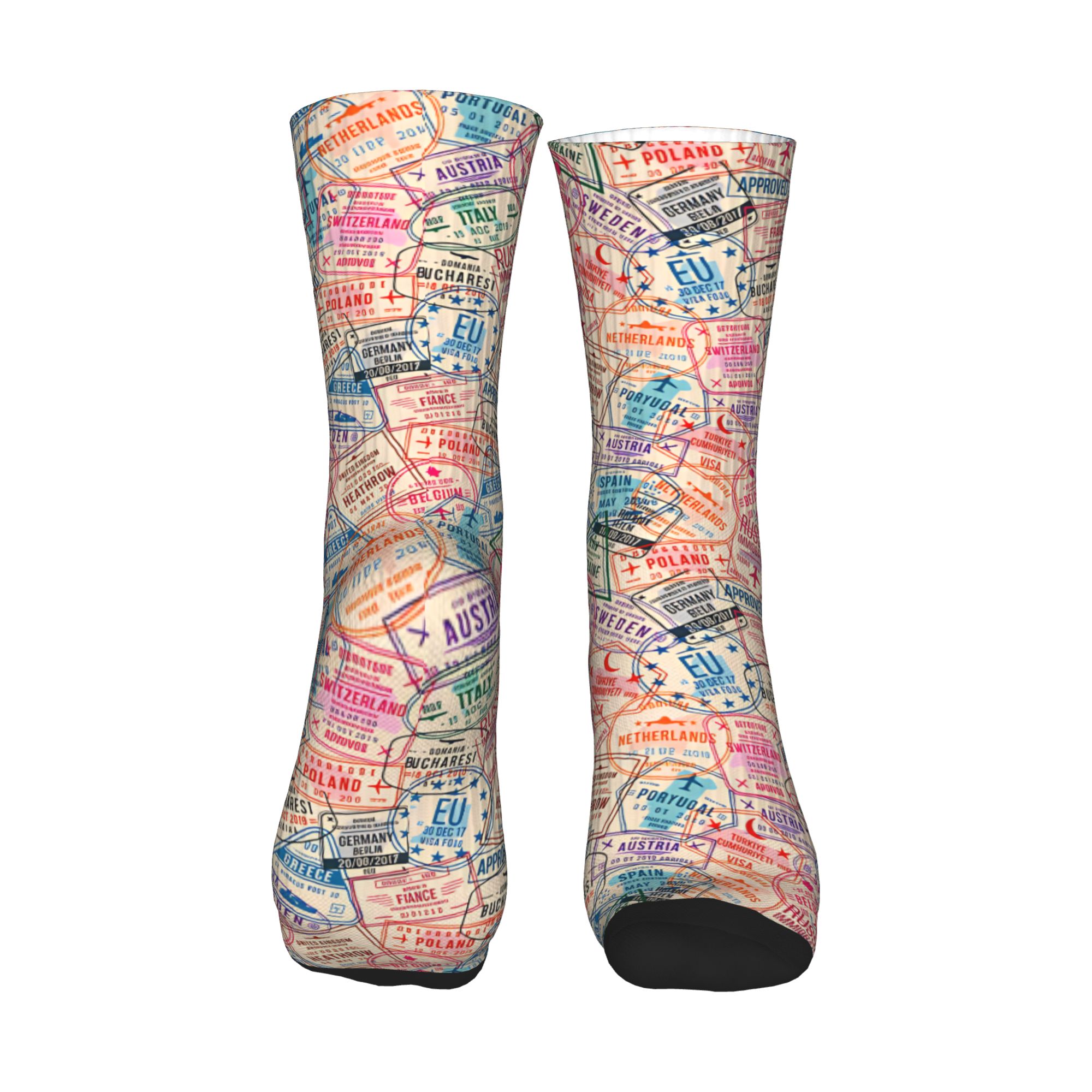 Pastel Europe Travel Collage P - Dress Sock Men review and price