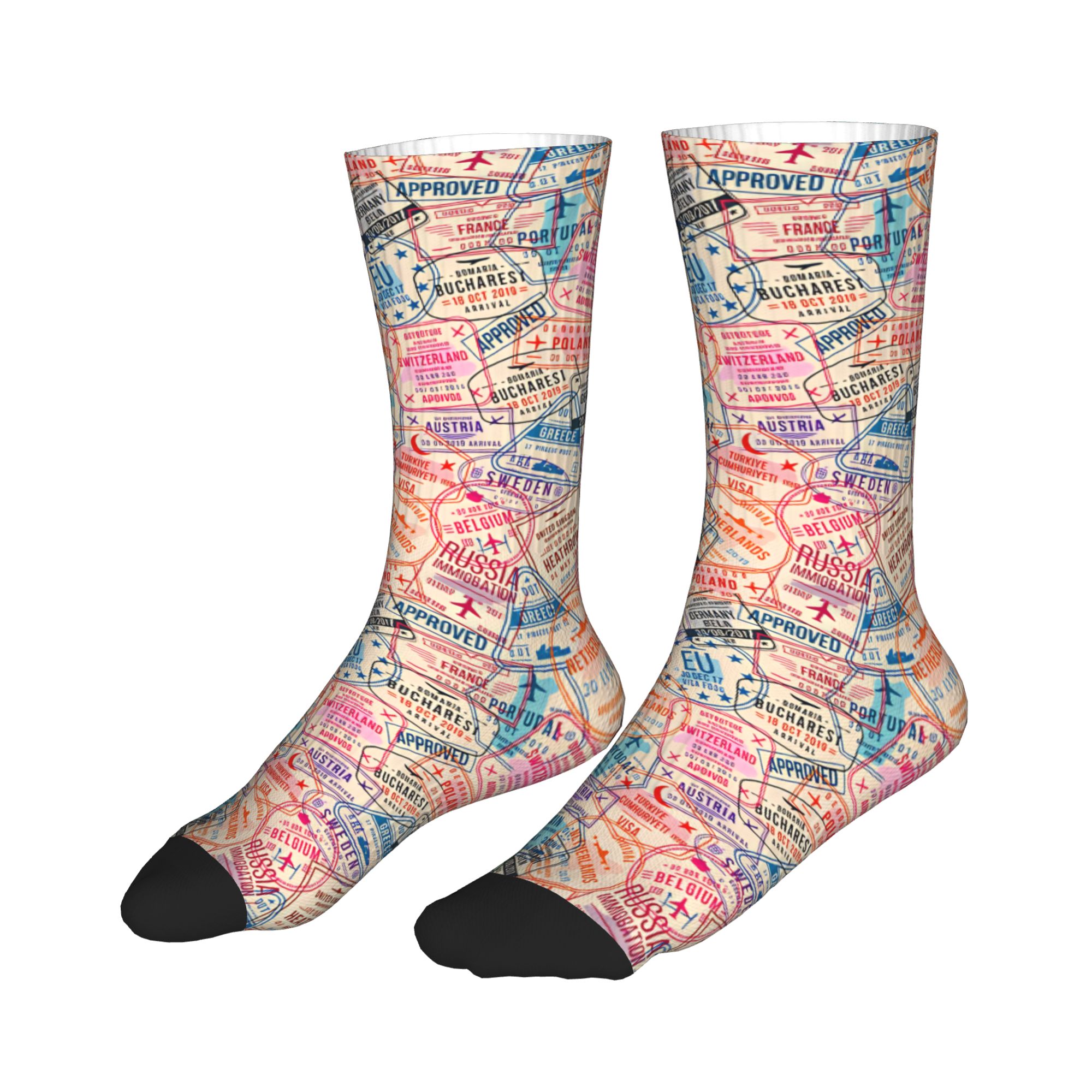 Pastel Europe Travel Collage P - Dress Sock Men review and price